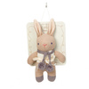 Grzechotka z bawełny organicznej GOTS, Taupe Bunny, ThreadBear Design