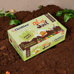 ChildGen, Piasek kinetyczny, Magiczna gleba z warzywami 100% naturalny, 907g w pojemniku