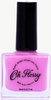 Oh Flossy, Lakier do paznokci Kremowy Róż, 12 ml, bio brokat, roślinna formuła