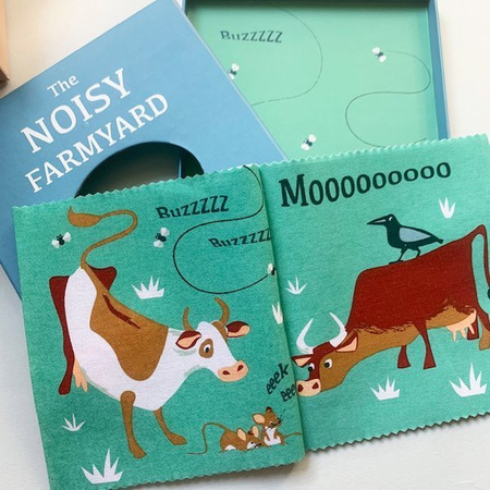 Miękka książeczka - THE NOISY FARMYARD, ThreadBear Design