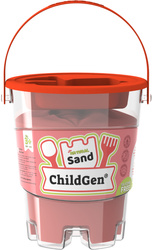 ChildGen, Piasek kinetyczny, 100% naturalny, 500g, kolor CZERWONY - edycja limitowana