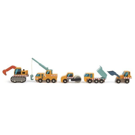 USZKODZONE OPAKOWANIE Drewniane pojazdy budowlane, Tender Leaf Toys