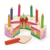 Tęczowy, drewniany tort urodzinowy, Tender Leaf Toys
