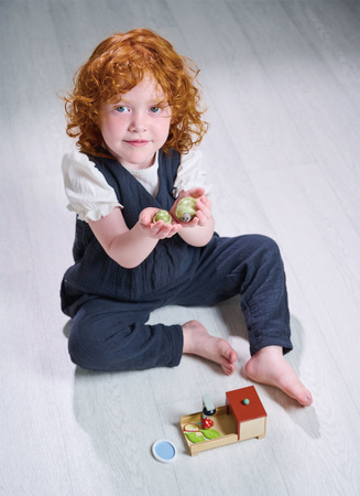 Drewniane figurki do zabawy - żółwie, Tender Leaf Toys