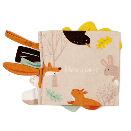 Miękka książeczka aktywnościowa - WHERE IS BABY, ThreadBear Design