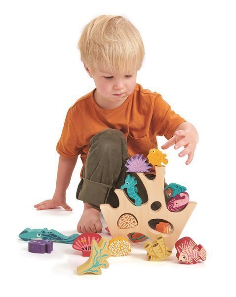  Drewniana gra zręcznościowa - Mieszkańcy rafy, Tender Leaf Toys