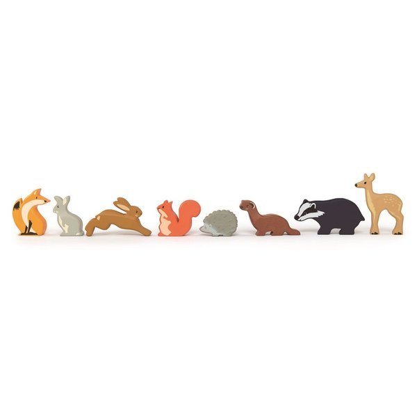 Drewniane figurki do zabawy - Leśne zwierzęta, Tender Leaf Toys