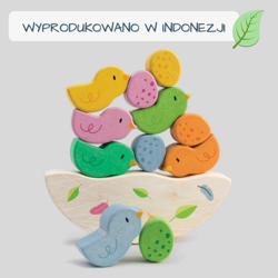 Drewniana gra zręcznościowa - Balansujące Małe Ptaszki, Tender Leaf Toys