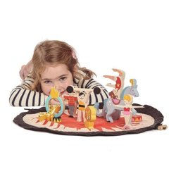 Mata z drewnianymi zabawkami - Akrobaci, Tender Leaf Toys