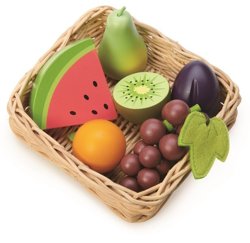 Wiklinowy koszyk z owocami, Tender Leaf Toys